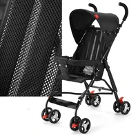 Poussette parapluie pliable pour bébé, légère, avec roue avant universelle, double frein, unisexe, pour voyage 3