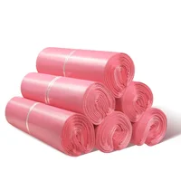 Light Pink Mailer Mailing Bags Customize LOGO Plastic Express Packing Logistics Courier Pouch Thicken Self Seal Clothes Post Bag 2