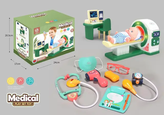 Realistic Doctor Play Kit For Kids Ages 3-6 With Working Stethoscope & Medical Tools - Educational Toy