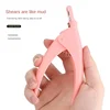 U-Shaped French False Nail Scissors Professional Stainless Steel Head Nail Clipper Acrylic Gel French False Nail Tips Clipper 2