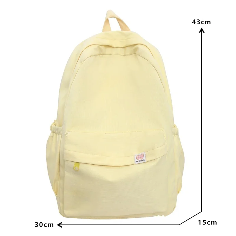 New Waterproof Nylon Women Backpack Female Travel Bag Backpacks Schoolbag for Teenage Girls Solid Color Bookbag Mochila Bookbag