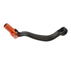 Premium Motorcycle Gear Shift Lever - Forged Shifter for Enduro and Supermoto (Orange)