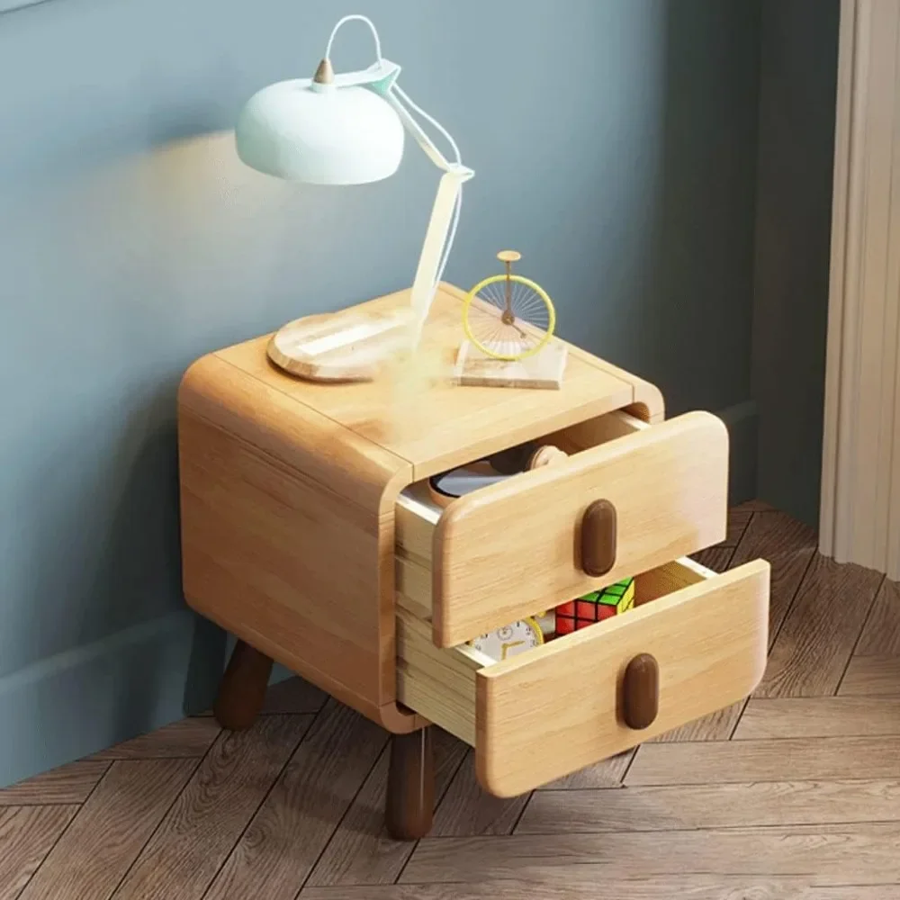 Children's bedside table, Nordic creative mini storage cabinet, square side table with drawers, children's bedside table