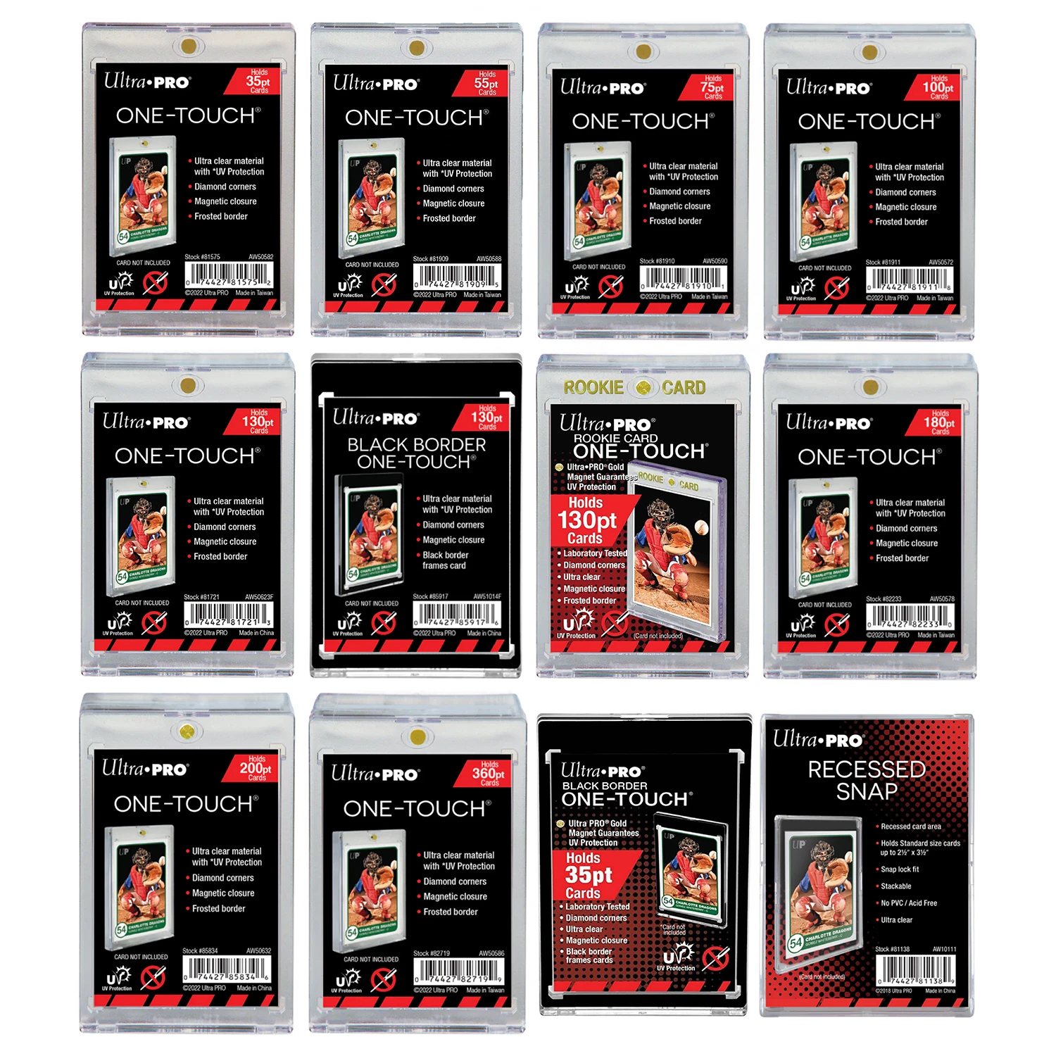 Cornice Per Carte Da Collezione Con Supporto Magnetico - Protezione UV, Per Baseball, Basket, MTG, Yugioh