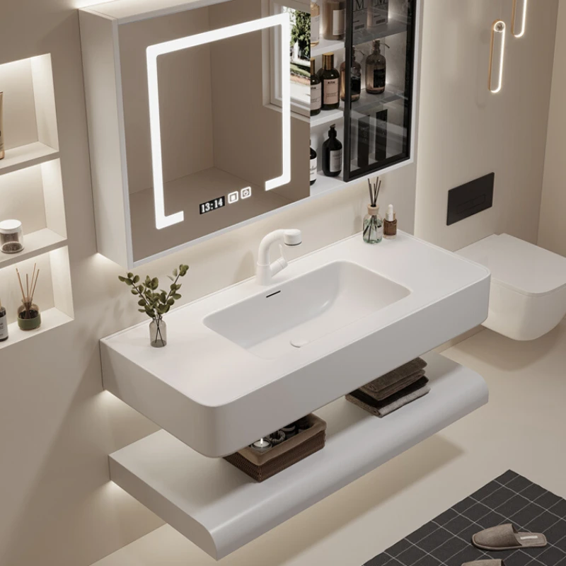 

Integrated basin bathroom cabinet combined washstand bathroom washbasin cabinet washstand