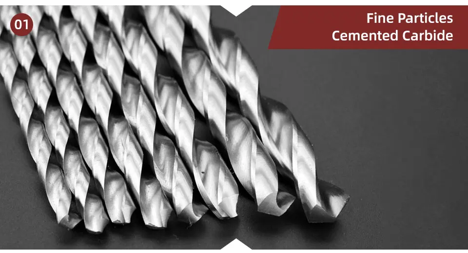 Bb 120mm Länge Hartmetall bohrmaschine Bohrloch für Aluminium Holz Kunststoff – Detail 3