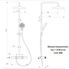 Grey Shower System Set Bathroom Rainfall Wall Mount Mixer Shower Faucet Full Set Modern Bathtub Shower Apartment Hotel 6