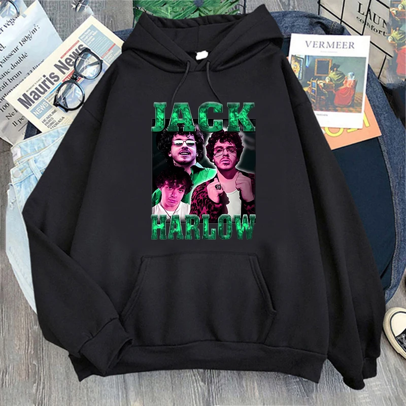 Jack Harlow Graphic Hoodies Winter Long Sleeve Sweatshirts Fleece Clothing Unisex Loose Pullovers Comfortable Crewneck Sudaderas