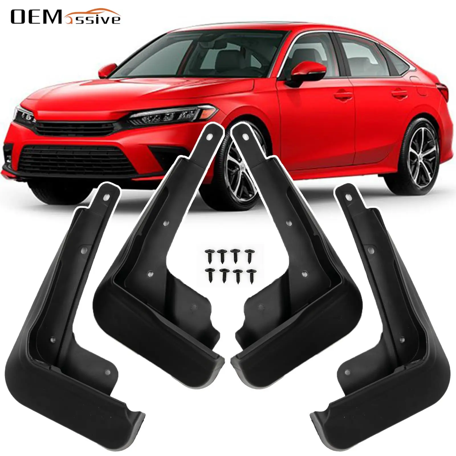 

Брызговики X4 для Honda 11th Civic 2022, брызговики высокого качества, пластиковые Брызговики, брызговик, крышка, аксессуары для автомобиля, защита