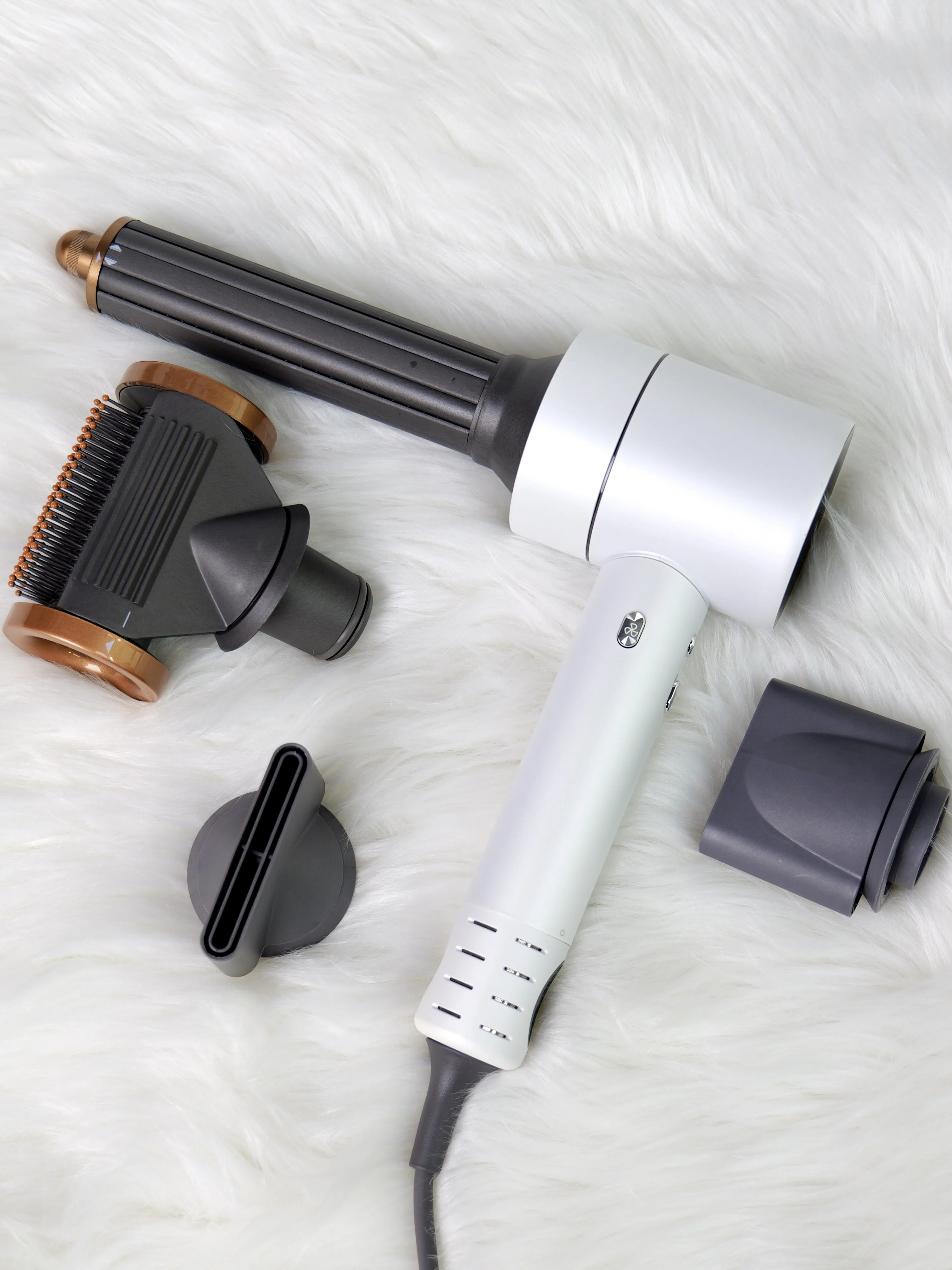 Super Hair Dryer With New 2-in-1 Nozzle & Hair Curling Nozzle Professional Styling Hairdryer For Styling Tool Hairdryers