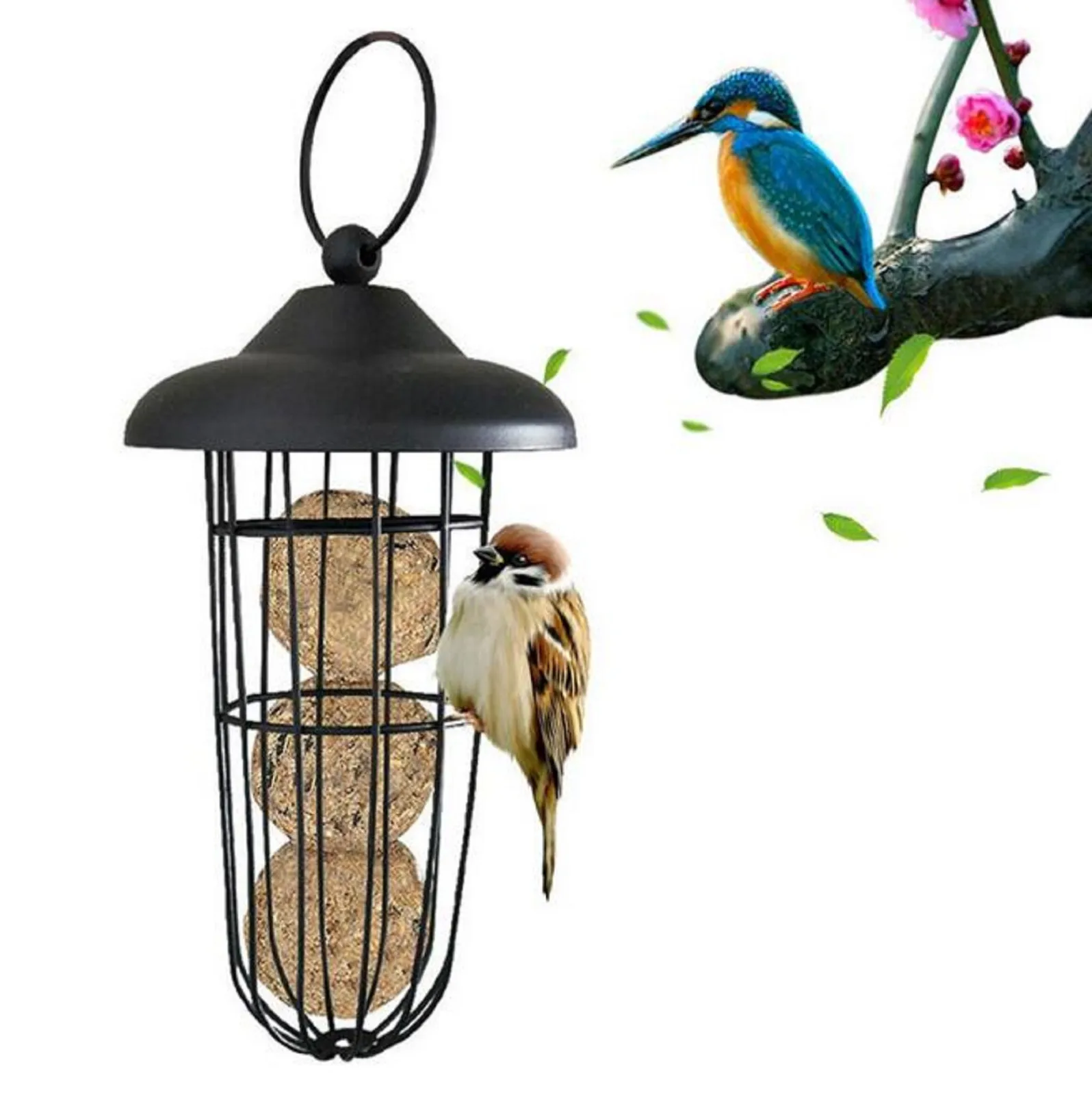 

New Wild Bird Feeder Outdoor Hanging Metal Windproof Ball Type Bird Feeder для дома полезные вещи Accesorios Para Mascotas