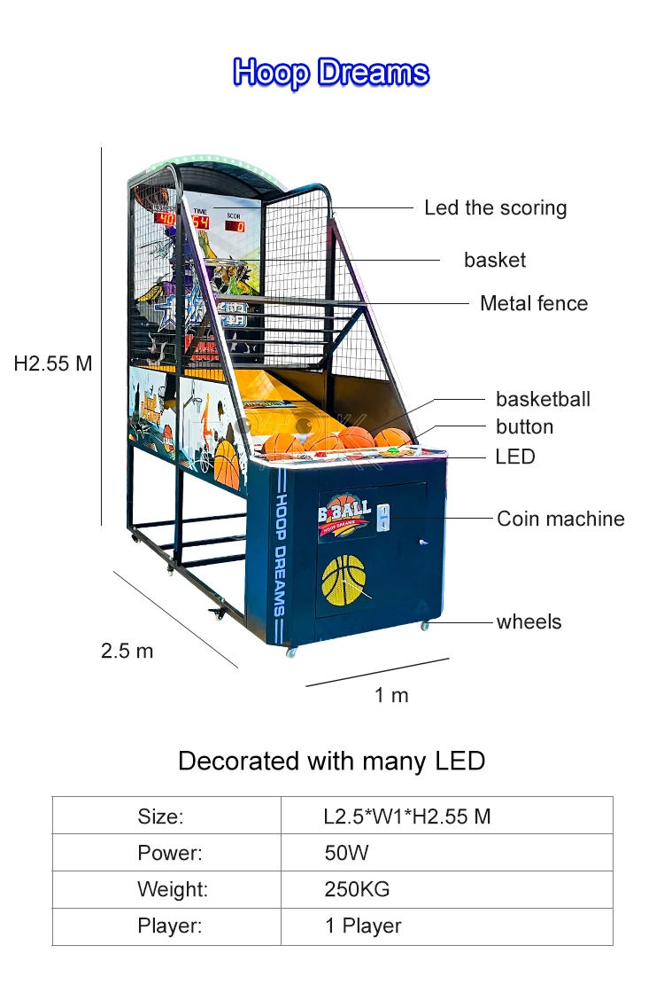 Machine à jeux vidéo/Arcade/Loterie/jeu d'arcade/jeu vidéo/  Rédemption/Amusement/Basketball/machine à jeux à vendre - Chine Jeu de  basket-ball et machine à jeux prix