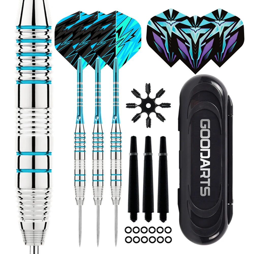 Professional Steel Tip Darts Set with Extra Flights and Accessories for Practice and Competition