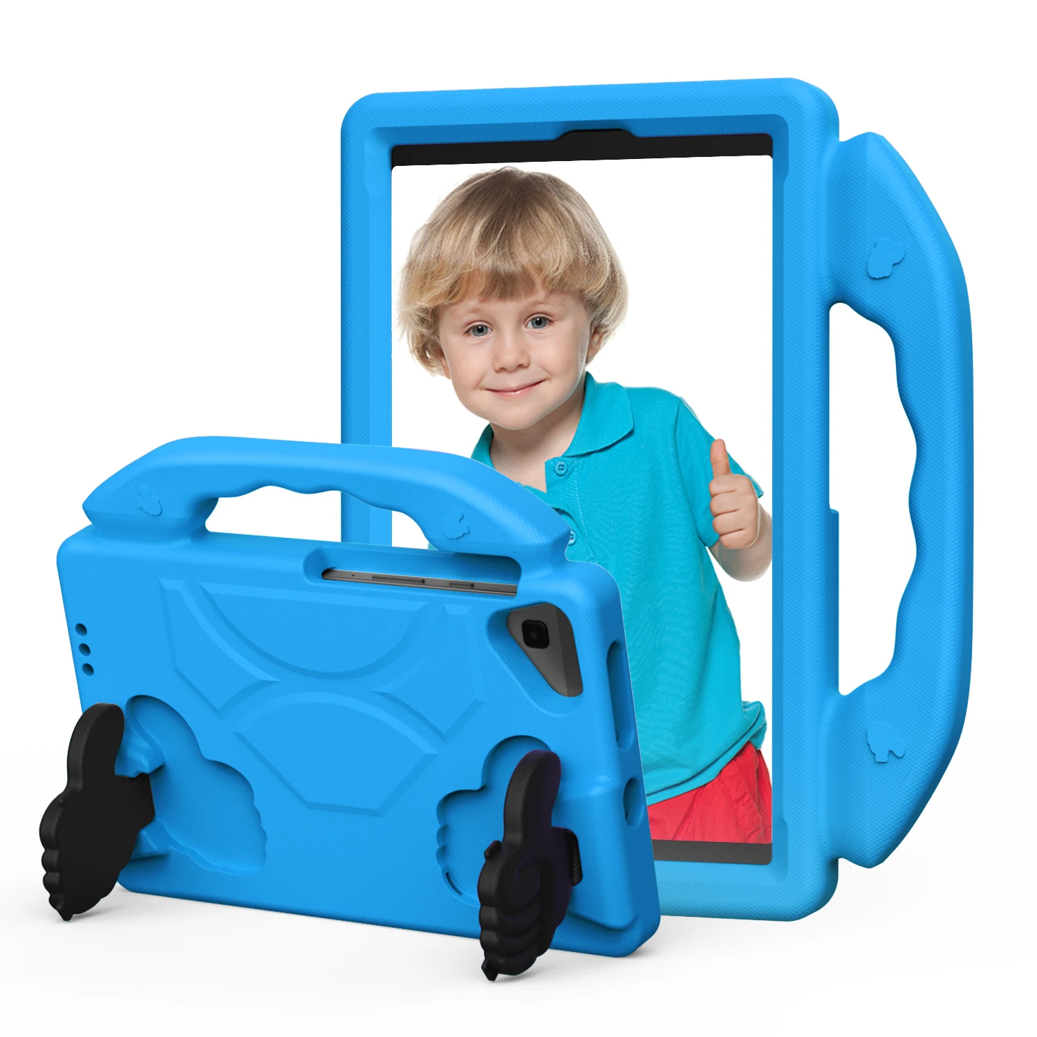Durable Kids EVA Tablet Stand Case with Handle - Protective Cover
