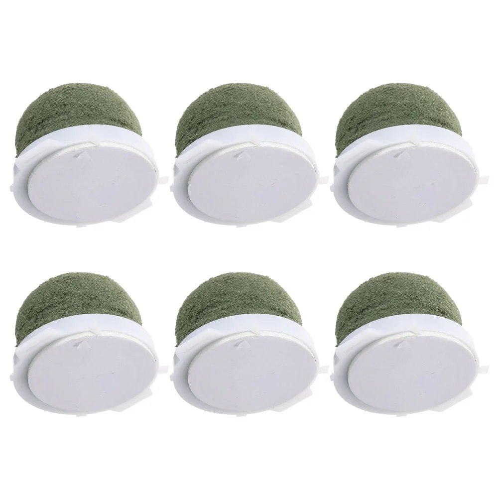 

6 Pcs Floral Decal Mud Foam Balls Flower Mini Adhesive Wedding Single Cutting Paste