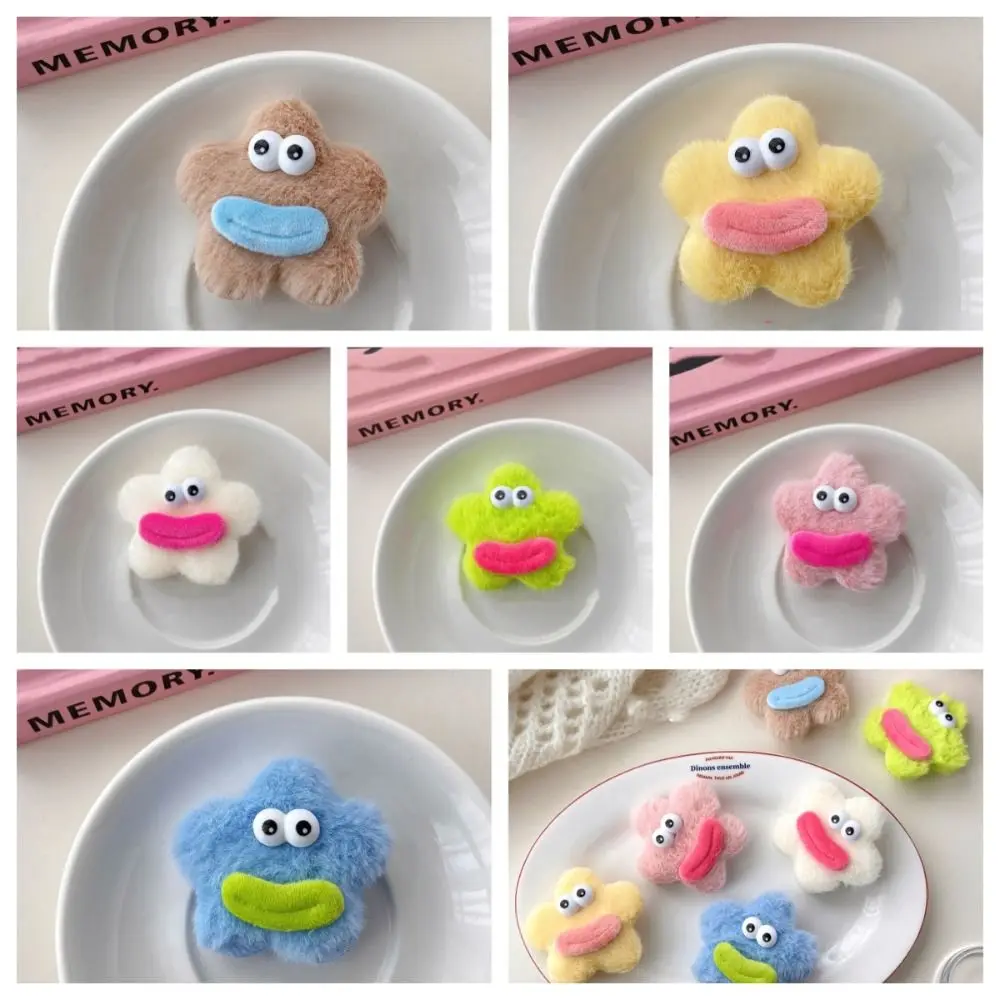 

Funny Plush Doll Hair Clip Korean Style Side Clips Cartoon Hairpin Hair Barrettes Star Shape Ugly Doll Duckbill Clip Female