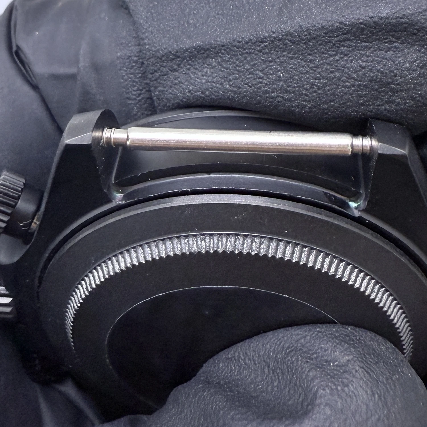 316L Edelstahl 39mm VK63 Schwarzes Uhrengehäuse Saphirglas Keramik/Stahl Lünette Passend für VK63 Quarzwerk Uhrenzubehör – Detail 3