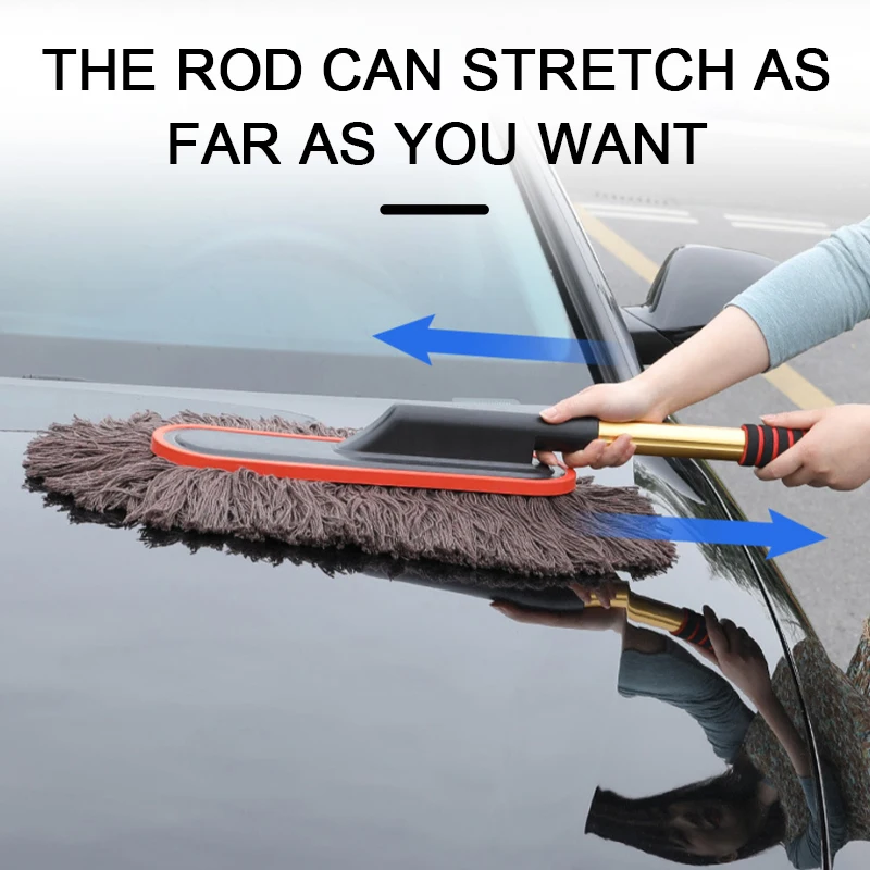 SEAMETAL Microfiber Car Duster Suit Adjustable Telescopic Car Cleaning Dusts Mop Bristles Brushes for Car Wash Accessories 4