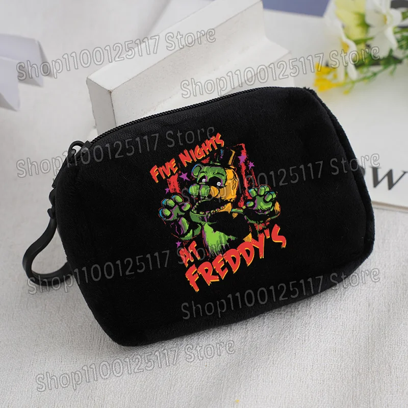 Cute Coin Purse with Key Ring - Soft Zipper Square Wallet and Card Holder with Hanging Accessories