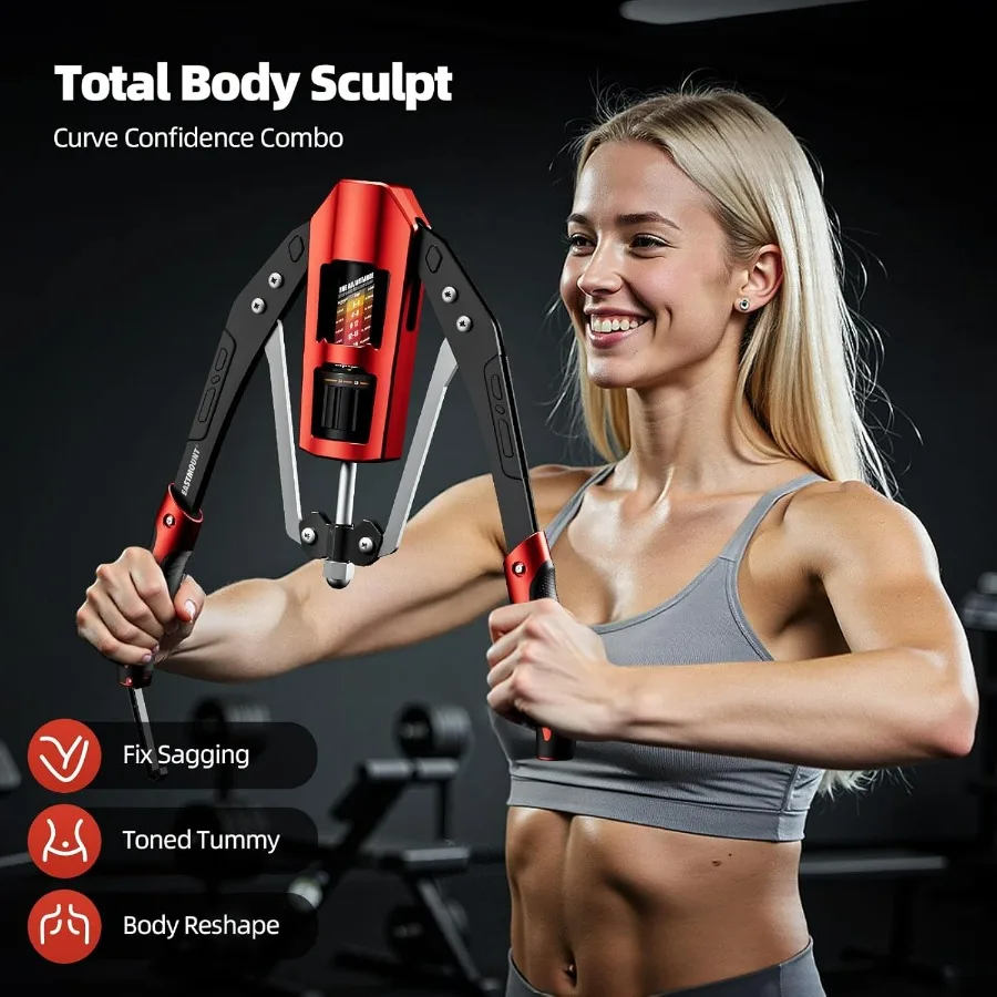 Twister Arm Exerciser - Adjustable 22-440lbs Hydraulic Power, Home Chest Expander, Shoulder Muscle Training Fitness Equipment, A