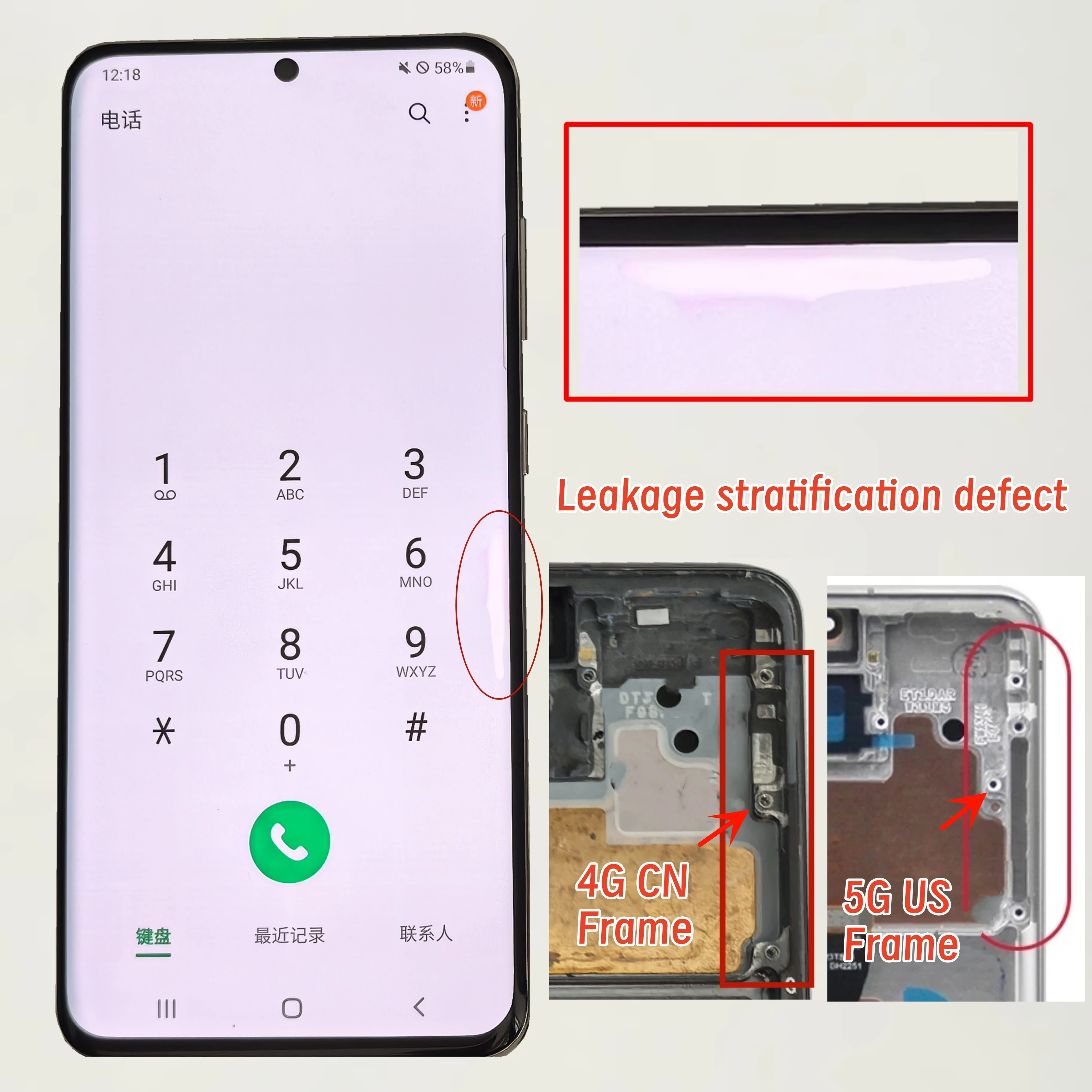 Schermo S20 da 6.2 Pollici The Burning Shadow Blackdot per Samsung Galaxy S20 G980 G980F G980F/DS G981V G981F/G981F/DS LCD, Cornice 4G/5G - immagine 2