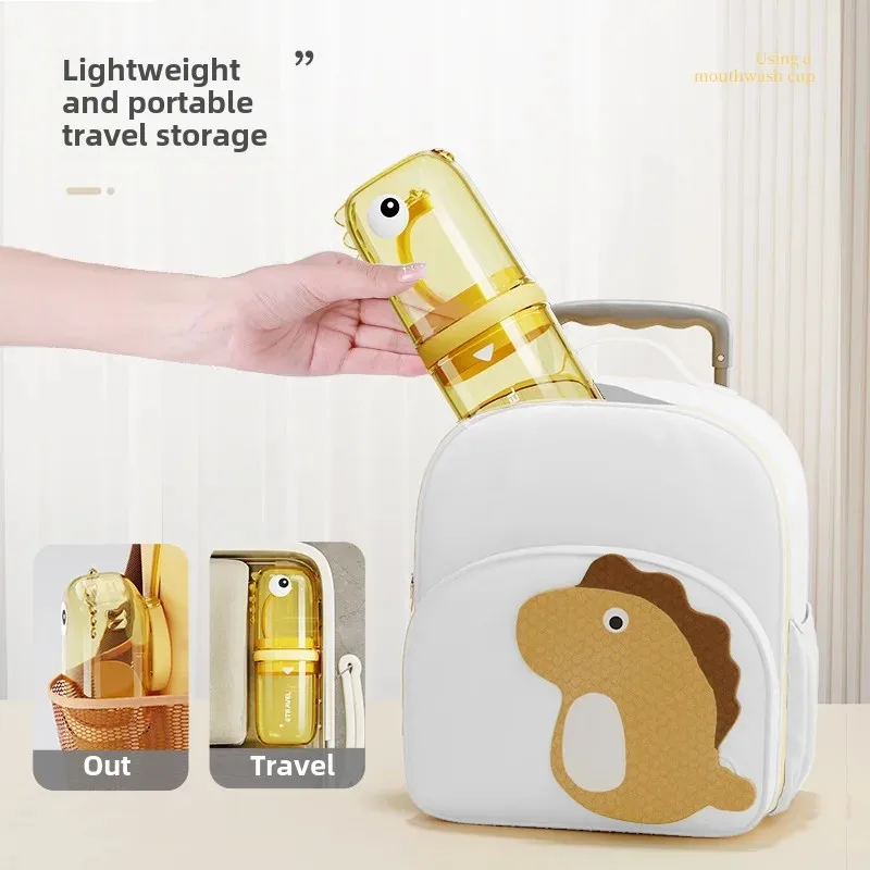 Portable Children's Toiletries Cup Travel Cute Cartoon Toothbrush Cup Dustproof Toothpaste Storage Couple Tooth Cup Pair 4