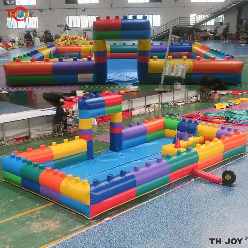 Fast Air Shipping 6x4m Pink Ball Pit White Wedding Bounce House Inflatable Ball Pool for Sale with Blower 6
