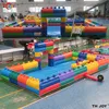 Fast Air Shipping 6x4m Pink Ball Pit White Wedding Bounce House Inflatable Ball Pool for Sale with Blower 6
