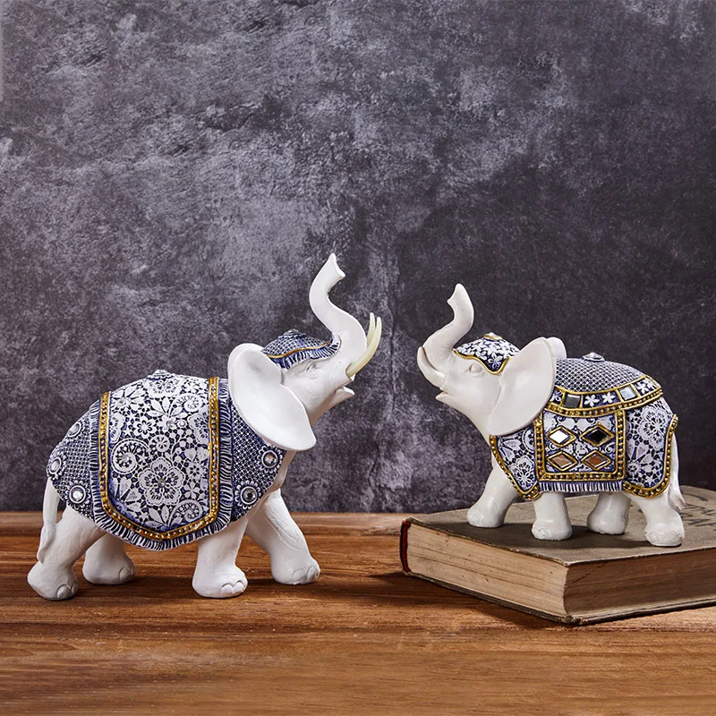 

Creative Elephant Resin Crafts Home Decoration Living Room Desktop Porch