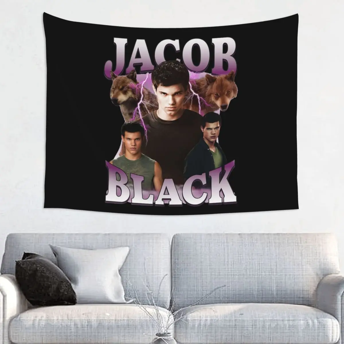Edward Cullen Jacob Black Blanket Twilight Jacob Black Tapestry