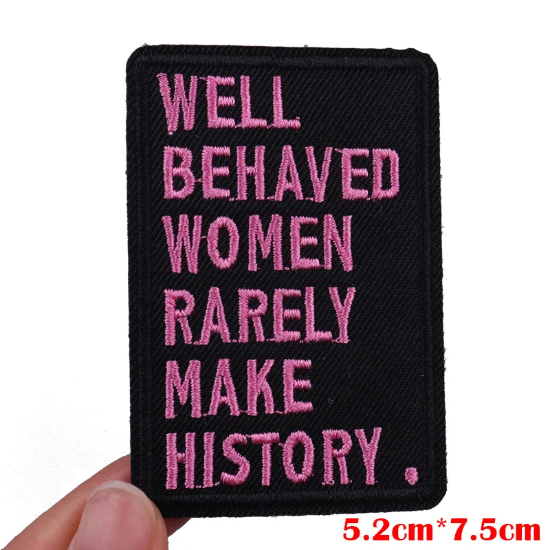 Embroidered Personality Slogan Iron-On Patch