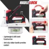 EZARC 6-in-1 Heavy Duty Staple Gun for Fixing Material Manual Nail Gun With 6000 Count Staples for Carpentry & DIY Home Decor 5