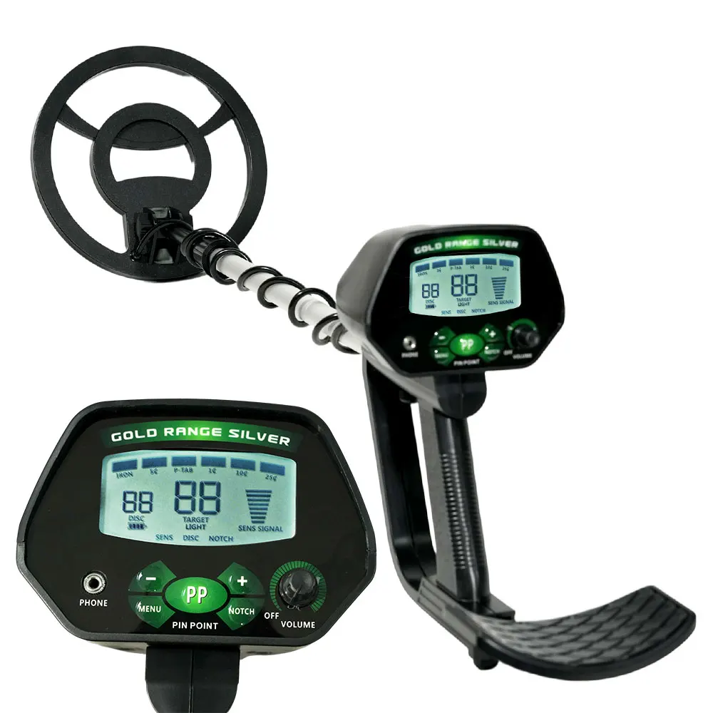 High-precision detector. MD-4090 professional underground metal jewelry detector. Waterproof probe disc. Adjustable height