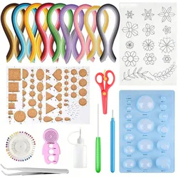 Comprehensive Paper Quilling Tool Set for Crafts and Decorations (Set 4)