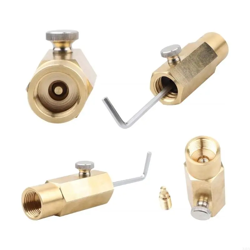 N3UA Quick Releasing CO2 Adapter Bottle Refill Adapter Perfect for Kitchen or Outdoor
