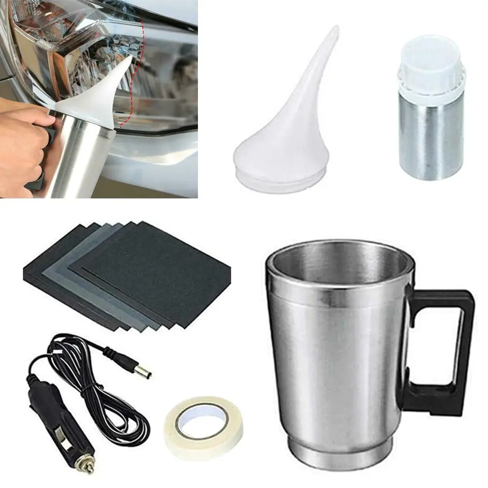 Headlight Restoration Kit Atomizing Cup Refurbish Kit Car Headlight Lens Polish Repair Tool Headlight Lens Refurbished Cleaner 1