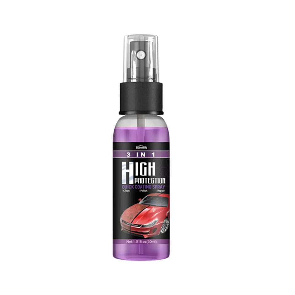 3 in 1 High Protection Quick Ceramic Coating Nano Spray Car Coating Wax Polishing Spray Plastic Refresh Fast Fine Scratch Repair