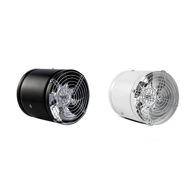 

6Inch Pipe Exhaust Fans Powerful Silent Ventilation Fan Air Ventilator Metal Pipe Ventilation Exhaust Fans Black