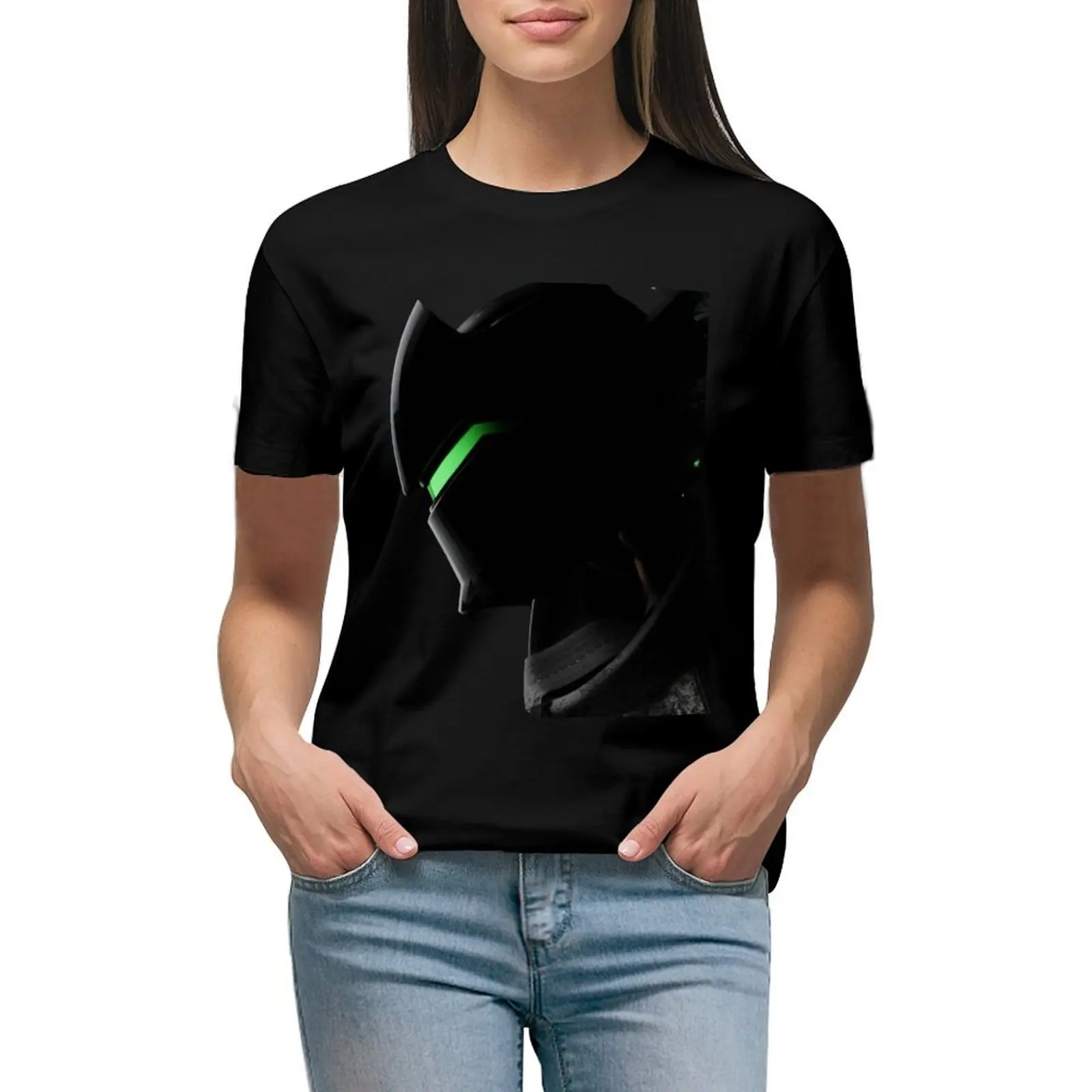 

Genji T-shirt funny summer top anime clothes tshirts woman
