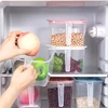 Large-capacity Kitchen Refrigerator Storage Box with Lid Handle Plastic Sealed Fresh-keeping Box Food Storage Containers 6