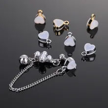 

10pcs/lot Love Heart Soft Silicone Stud Earring Back Blocked Ear Plugs For DIY Earrings Jewelry Making Accessories