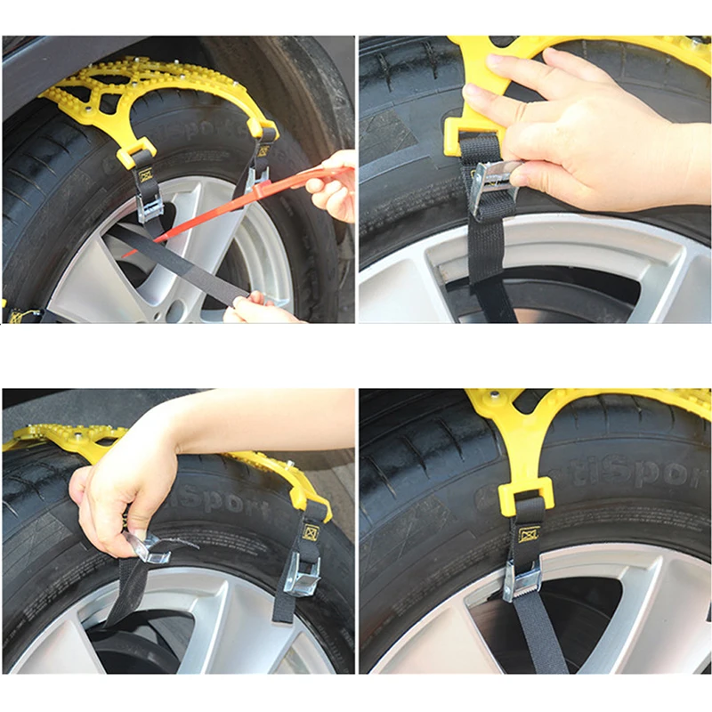 1PC Winter Truck Car Snow Chain Tire Anti-skid Belt Easy Installation