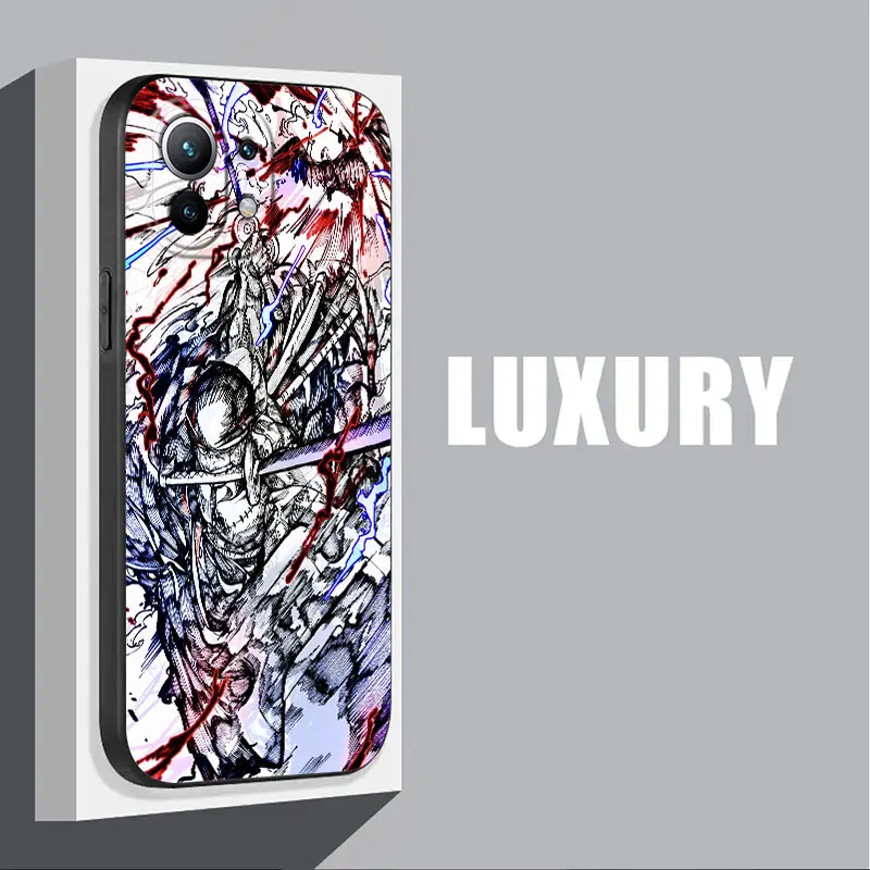 Cool One-Piece Manga Phone Case with Enhanced Protection