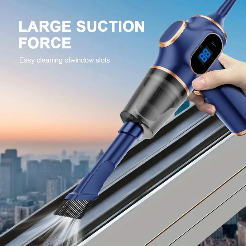 NEW ABS Mini Wireless Car Vacuum Cleaner High Power Portable Handheld Vacuum for Home Sofa Carpet Office Cleaning 5