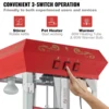 VEVOR Commercial Popcorn Machine, 8/12 Oz Kettle, Countertop Popcorn Maker ,Theater Style Popper with 3-Switch Control , Red 5