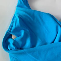 No Logo Seamless Halter Top Backless Longline Strappy Padded Gym Top Women Built-in Bra Removable Cups Activewear Yoga Tank Tops - Image 5
