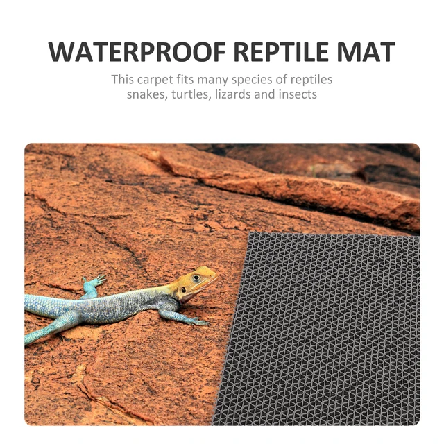 1 set Waterproof Moisturizing Pad Reptile Carpet Mat Terrarium Bedding Easy Clean Substrate Tank Flooring Polyester Reptile Mat 3