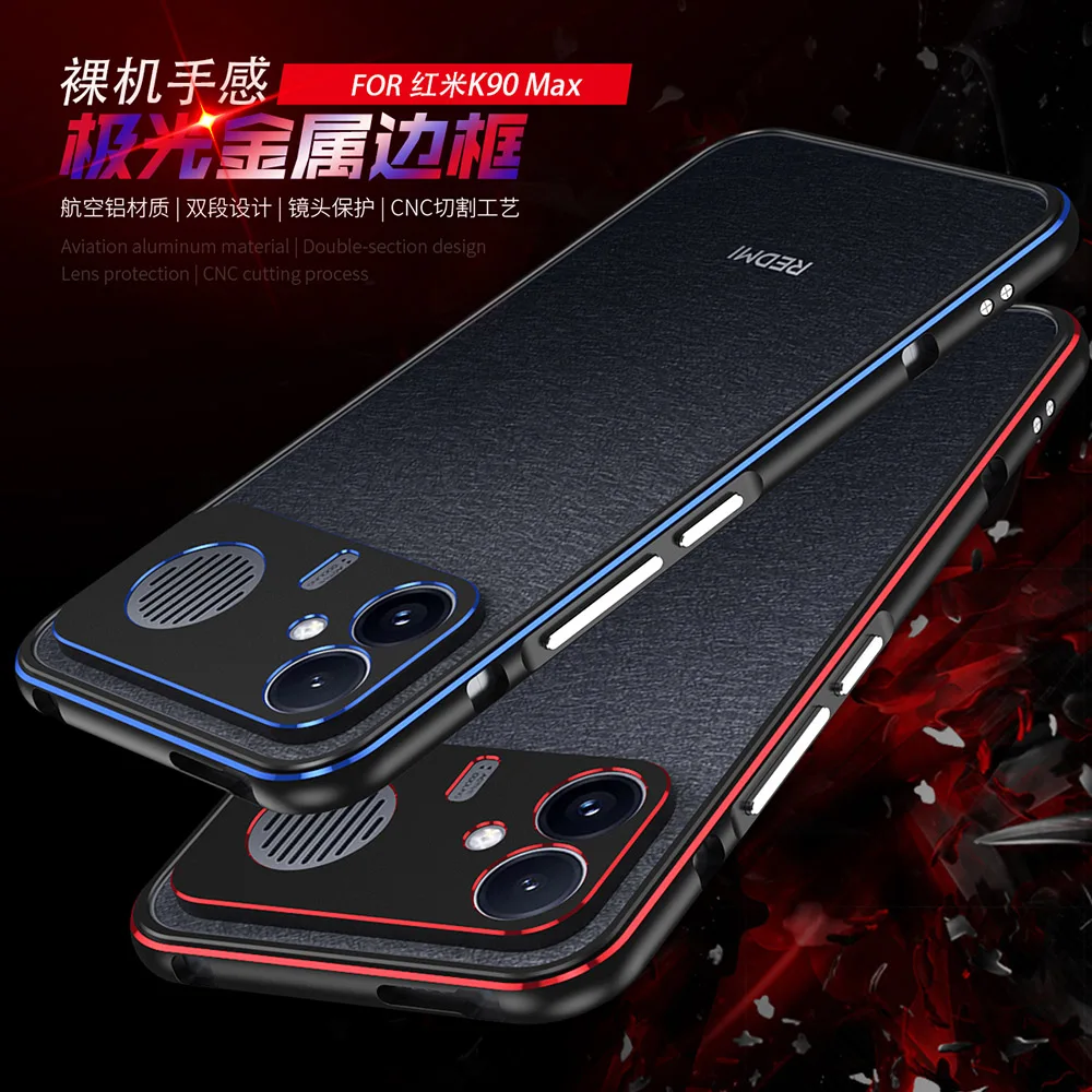 Luxury Aviation Aluminum Metal Frame Shockproof Case with Camera Lens Protection