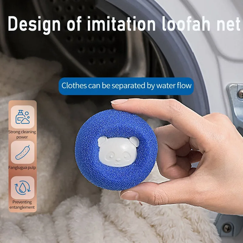 Laundry Ball Laundry Balls Pet Hair Collector for Washing Machine Reusable Laundry Lint Catcher Removes Lint From Clothes Pet Cat Accessories
