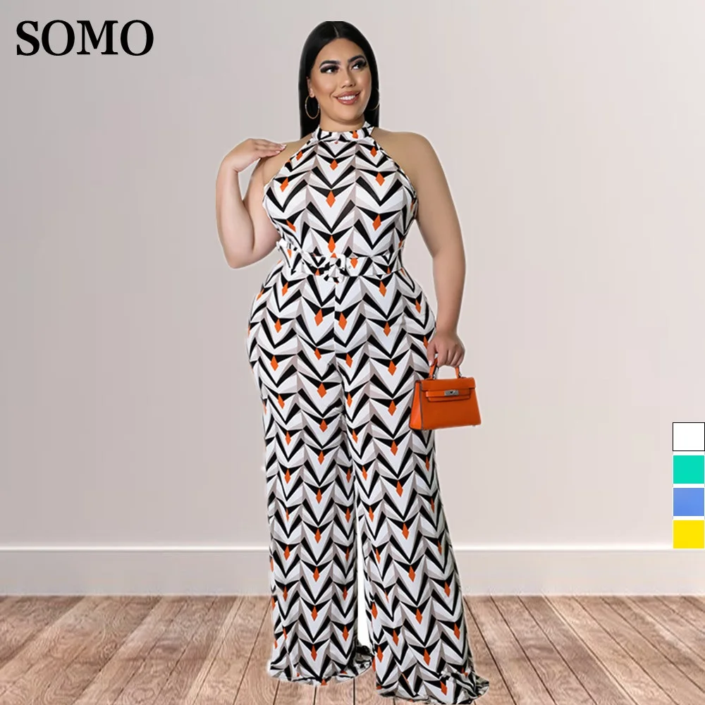 Tanie SOMO 2022 letnie ubrania na co dzień bez rękawów, jednoczęściowy strój nadruk sklep